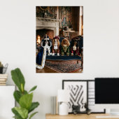 Poster Portrait de Cour Royale de Cavalier Spaniel Couron (Bureau à domicile)