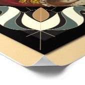 Poster Portrait de couronnement de Queen Victoria avec bo (Coin)