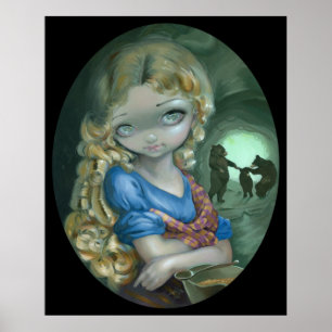 Poster Portrait de danse d'ours d'IMPRESSION d'ART de