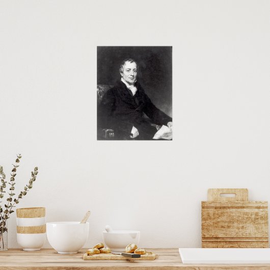 Poster Portrait de David Ricardo (Cuisine)