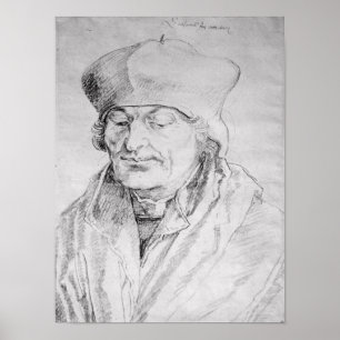 Poster Portrait de Desiderius Erasmus 1520
