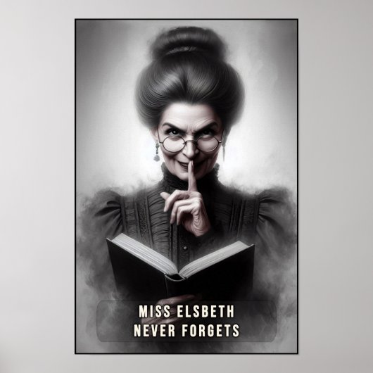 Poster Portrait de directrice d'école de l'ère victorienn (Devant)