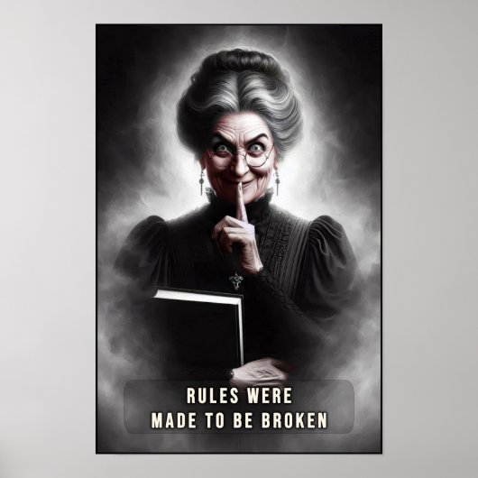 Poster Portrait de directrice d'école victorienne effraya (Devant)