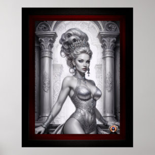 Poster Portrait de Drusella Arkaevis AI Art par Xzendor7