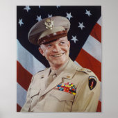 Poster Portrait de Dwight D Eisenhower (Devant)