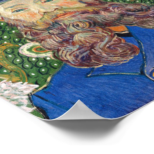 Poster Portrait de facteur par Van Gogh (Coin)