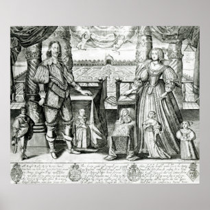 Poster Portrait de famille de Charles I