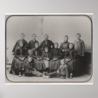 Poster Portrait de famille d'immigrants