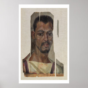Poster Portrait de Fayum (encaustic wax on wood)