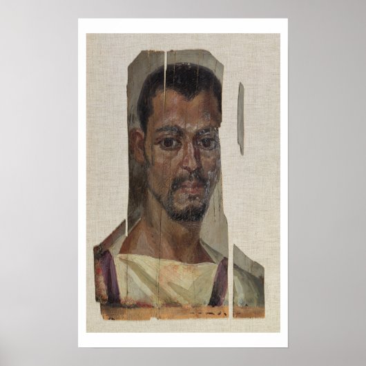 Poster Portrait de Fayum (encaustic wax on wood) (Devant)