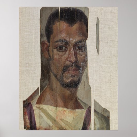 Poster Portrait de Fayum (encaustic wax on wood) (Devant)