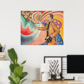 Poster Portrait de Félix Fénéon (Bureau à domicile)