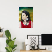 POSTER PORTRAIT DE FEMME (Bureau à domicile)