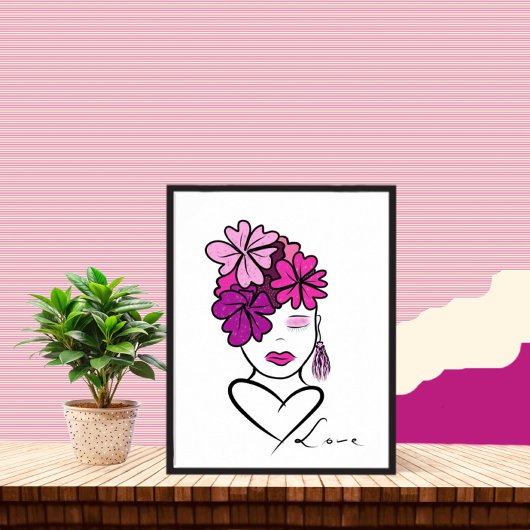 Poster Portrait de femme