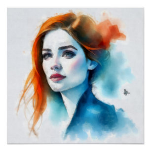 Poster Portrait de femme