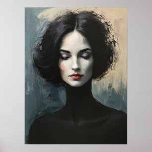 Poster Portrait de femme à l'essence voilée