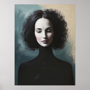 Poster Portrait de femme élégante Art moderne