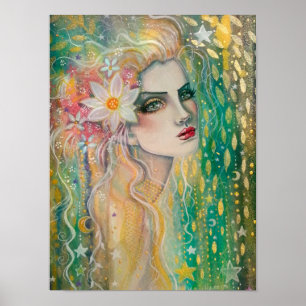 Poster Portrait de femme magnifique Fantastique