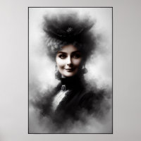 Portrait de femme victorienne mystérieuse Art