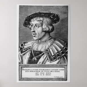 Poster Portrait de Ferdinand I de Habsburg, 1531