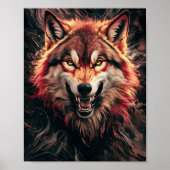 Poster Portrait de Fierce Wolf (Devant)