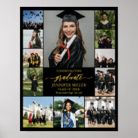 Portrait de fin d'études Collage de photos personn