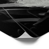 Poster Portrait de fleurs en noir et blanc (Coin)