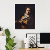 Poster Portrait de Flutist Devienne (Bureau à domicile)