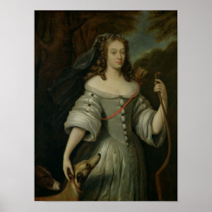 Poster Portrait de Francoise Louise de la Baume