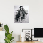 Poster Portrait de Franz Liszt août 1832 (Bureau à domicile)