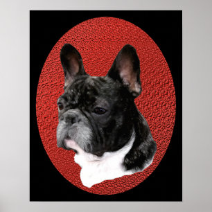 Poster Portrait de French Bulldog