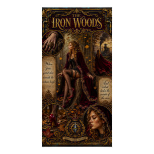 Poster Portrait de Freya Rysensteel dans les Bois de Fer