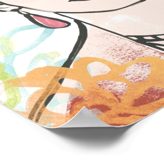 Poster Portrait de Frida Kahlo (Coin)