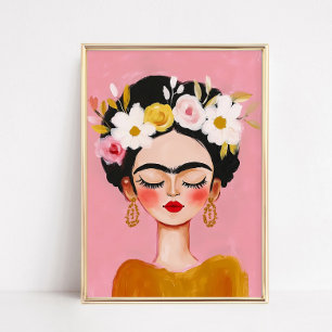 Poster Portrait de Frida Kahlo