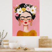 Poster portrait de Frida Kahlo (Cuisine)