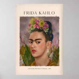 Poster Portrait de Frida Kahlo dédié au Dr Eloesser