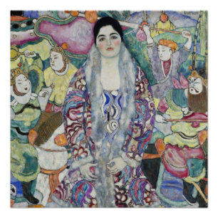 Poster Portrait de Friederike Maria par Gustav Klimt