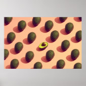 Poster Portrait de fruits Avocado (Devant)