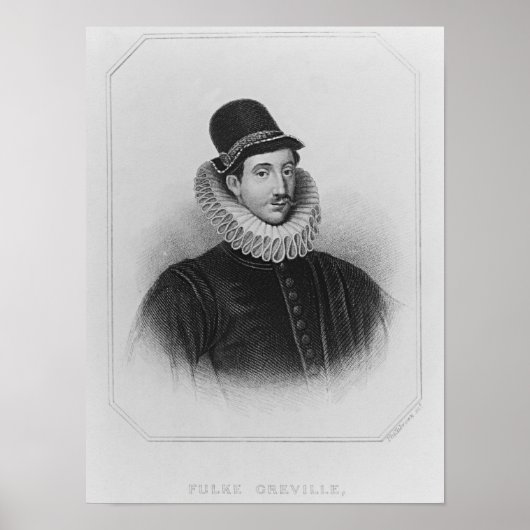 Poster Portrait de Fulke Greville 1er Baron Brooke (Devant)