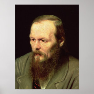Poster Portrait de Fyodor Dostoïevsky 1872