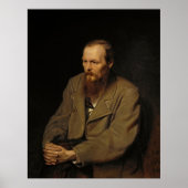 Poster Portrait de Fyodor Dostoïevsky par Vasily Perov (Devant)