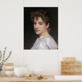 Poster Portrait de Gabrielle Cot Bouguereau Canvas (Cuisine)