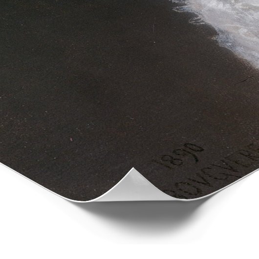 Poster Portrait de Gabrielle Cot par Bouguereau (Coin)