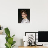 Poster Portrait de Gabrielle Cot par Bouguereau (Bureau à domicile)