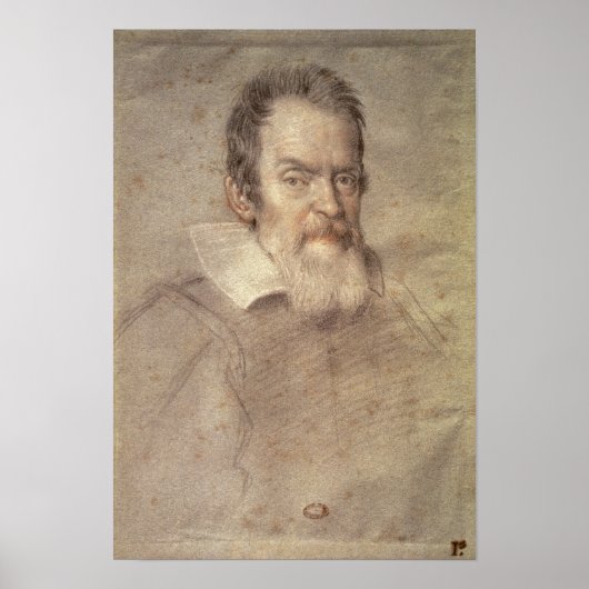 Poster Portrait de Galileo Galilei Astronome (Devant)