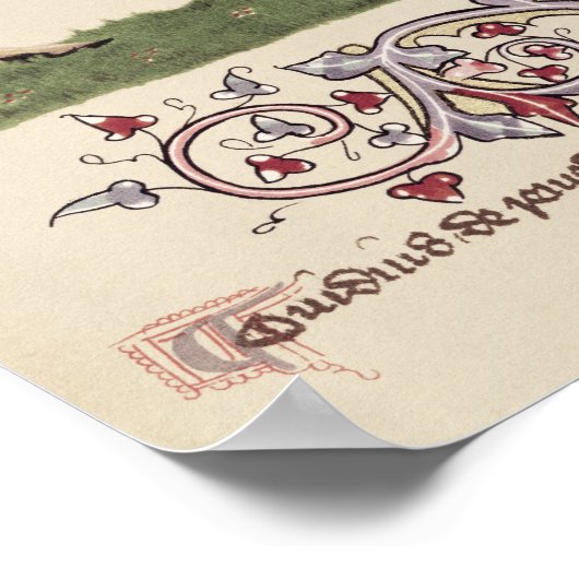 Poster Portrait de Geoffrey Chaucer fac-similé (Coin)