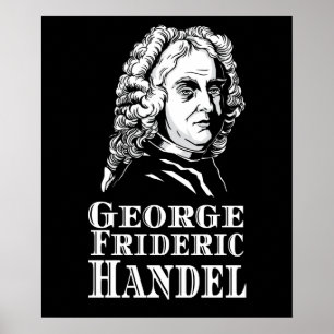 Poster Portrait de George Frideric Handel