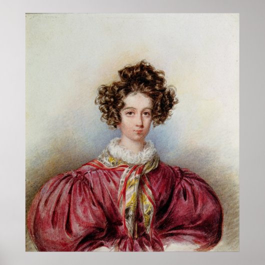 Poster Portrait de George Sand 1830 (Devant)