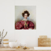 Poster Portrait de George Sand 1830 (Cuisine)