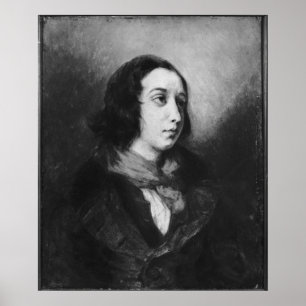 Poster Portrait de George Sand, 1838